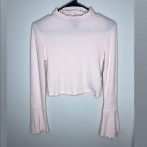 Light pink Forever 21 cropped sweater